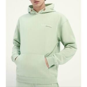 Scotch & Soda Men’s Organic Cotton Hoodie Kangaroo Pouch Size S Light Green